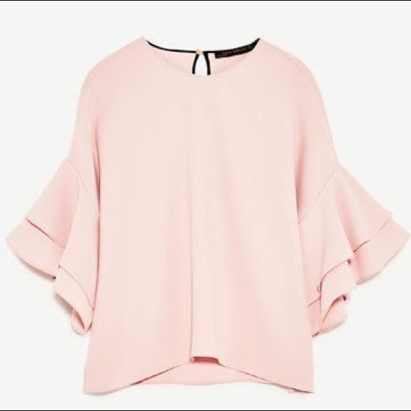 Zara Ruffle Sleeve Blouse - Picture 2 of 4